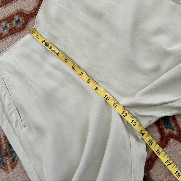 Tommy Bahama Silk Culottes Mint Green Beachy Flowy Coastal Size 10 - Picture 10 of 11